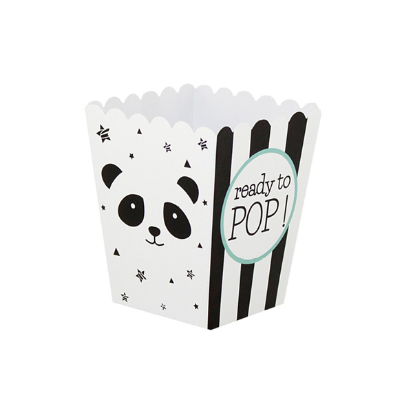 Panda Βάπτιση Αγόρι – Kουτί Popcorn BKT21