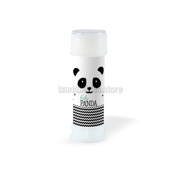 Panda Βάπτιση Αγόρι – Περιτύλιγμα για Σαπουνόφουσκες