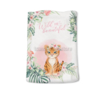 Baby Girl Tiger Μπομπονιέρα για Βάπτιση Κορίτσι σε Πουγκί